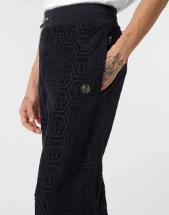 PHILIPP PLEIN Jacquard Tracksuit Pants Monogram><noscript><img data-lazyloaded=