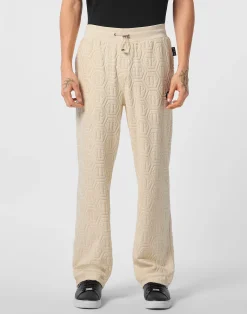 PHILIPP PLEIN Jacquard Tracksuit Pants Monogram>Uomo Street Couture