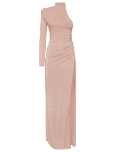 PHILIPP PLEIN Jersey Long Dress Mono Sleeve Strass>Donna Abiti E Gonne