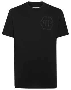 PHILIPP PLEIN Jersey T-shirt Round Neck SS Hexagon>Uomo T-Shirts