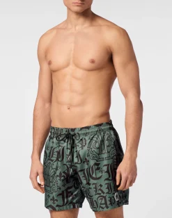 PHILIPP PLEIN Jogging Shorts Gothic Plein>Uomo Street Couture