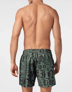 PHILIPP PLEIN Jogging Shorts Gothic Plein><noscript><img data-lazyloaded=
