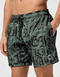 PHILIPP PLEIN Jogging Shorts Gothic Plein><noscript><img data-lazyloaded=