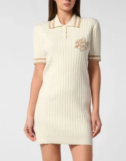 PHILIPP PLEIN Knit Polo Dress>Donna Abiti E Gonne|Maglieria