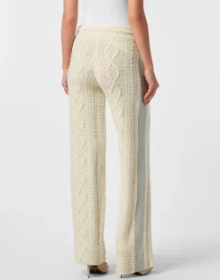 PHILIPP PLEIN Knit Straight Joggers Signature><noscript><img data-lazyloaded=