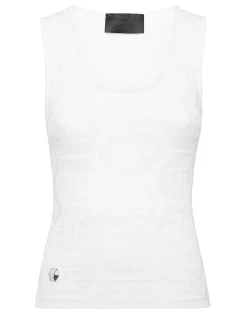 PHILIPP PLEIN Knit Tank Top Monogram>Donna Top