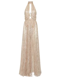 PHILIPP PLEIN Lace Piercing Long Dress>Donna Abiti E Gonne