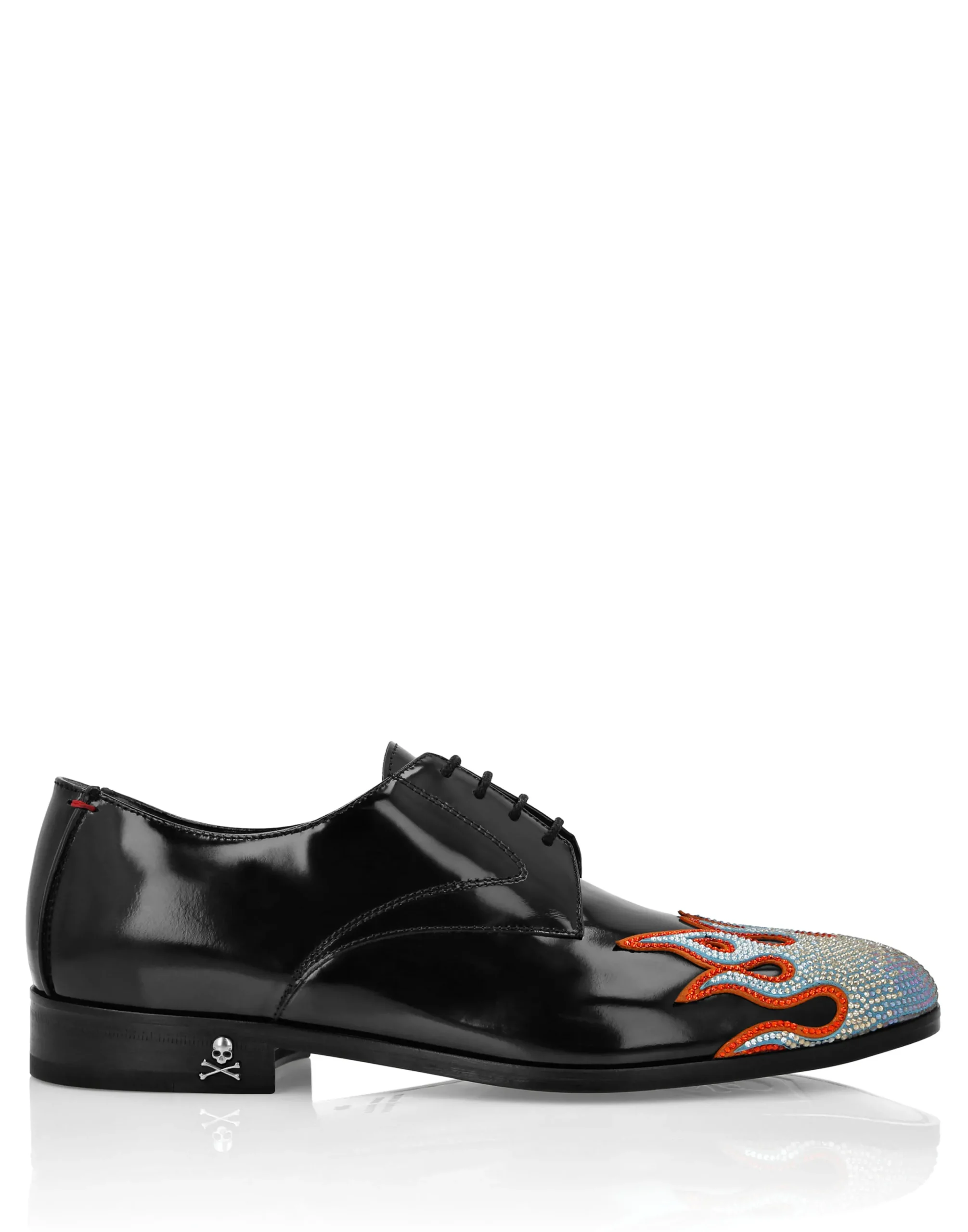 PHILIPP PLEIN Lace Up Shoes Strass Flame>Uomo Scarpe Classiche