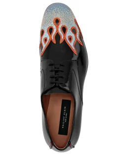 PHILIPP PLEIN Lace Up Shoes Strass Flame><noscript><img data-lazyloaded=