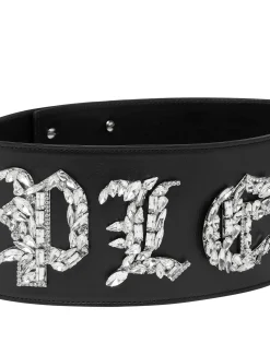 PHILIPP PLEIN Leather Belt Gothic Plein>Donna Cinture