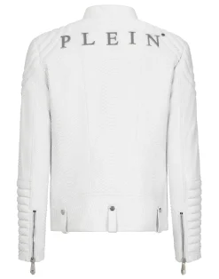 PHILIPP PLEIN Leather Biker Rock PP>Uomo Giacche Di Pelle|Giacche E Cappotti