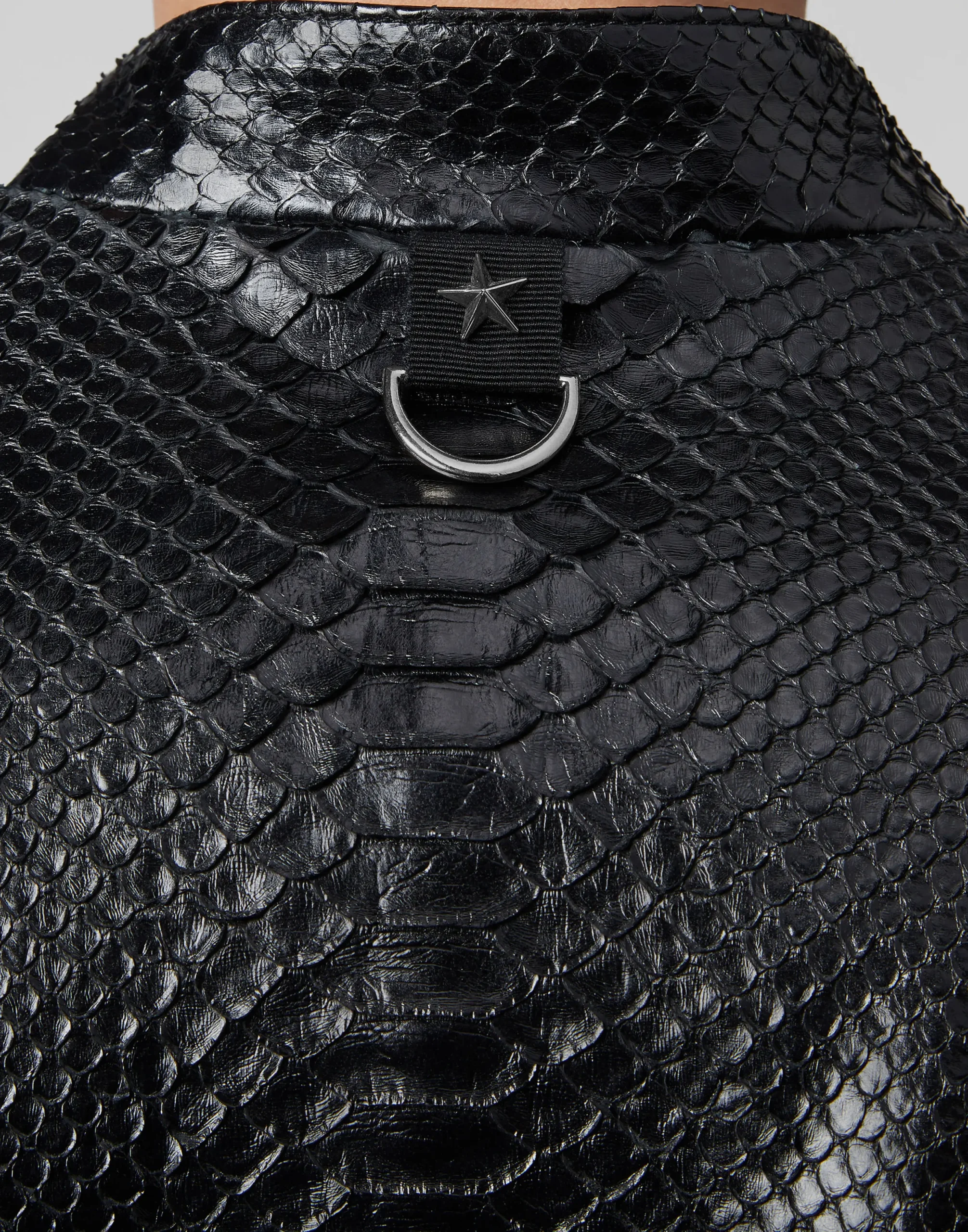 PHILIPP PLEIN Leather Biker slim fit Luxury>Uomo Giacche Di Pelle|Giacche E Cappotti