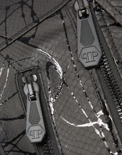 PHILIPP PLEIN Leather Biker