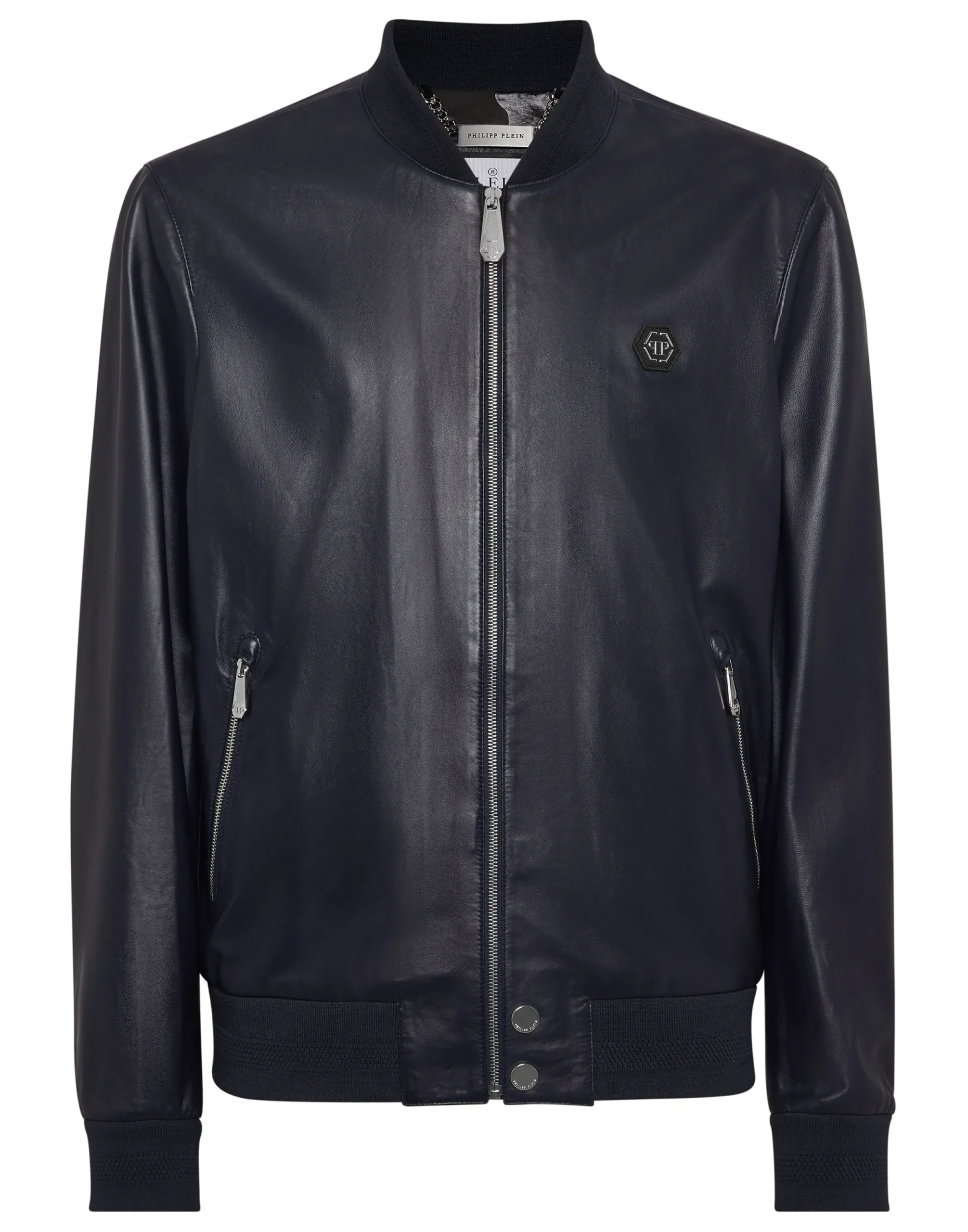 PHILIPP PLEIN Leather Bomber>Uomo Giacche Di Pelle|Giacche E Cappotti