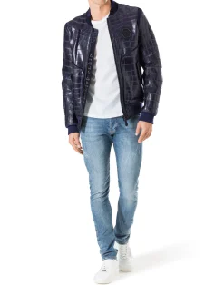 PHILIPP PLEIN Leather Bomber 
