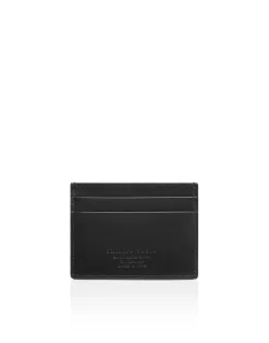 PHILIPP PLEIN Leather Cardholder Monogram Strass>Uomo Portafogli E Piccola Pelletteria