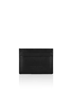 PHILIPP PLEIN Leather Credit Cards Holder Hexagon>Uomo Portafogli E Piccola Pelletteria