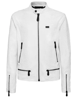 PHILIPP PLEIN Leather Jacket Luxury>Uomo Giacche Di Pelle|Giacche E Cappotti