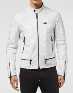 PHILIPP PLEIN Leather Jacket Luxury>Uomo Giacche Di Pelle|Giacche E Cappotti