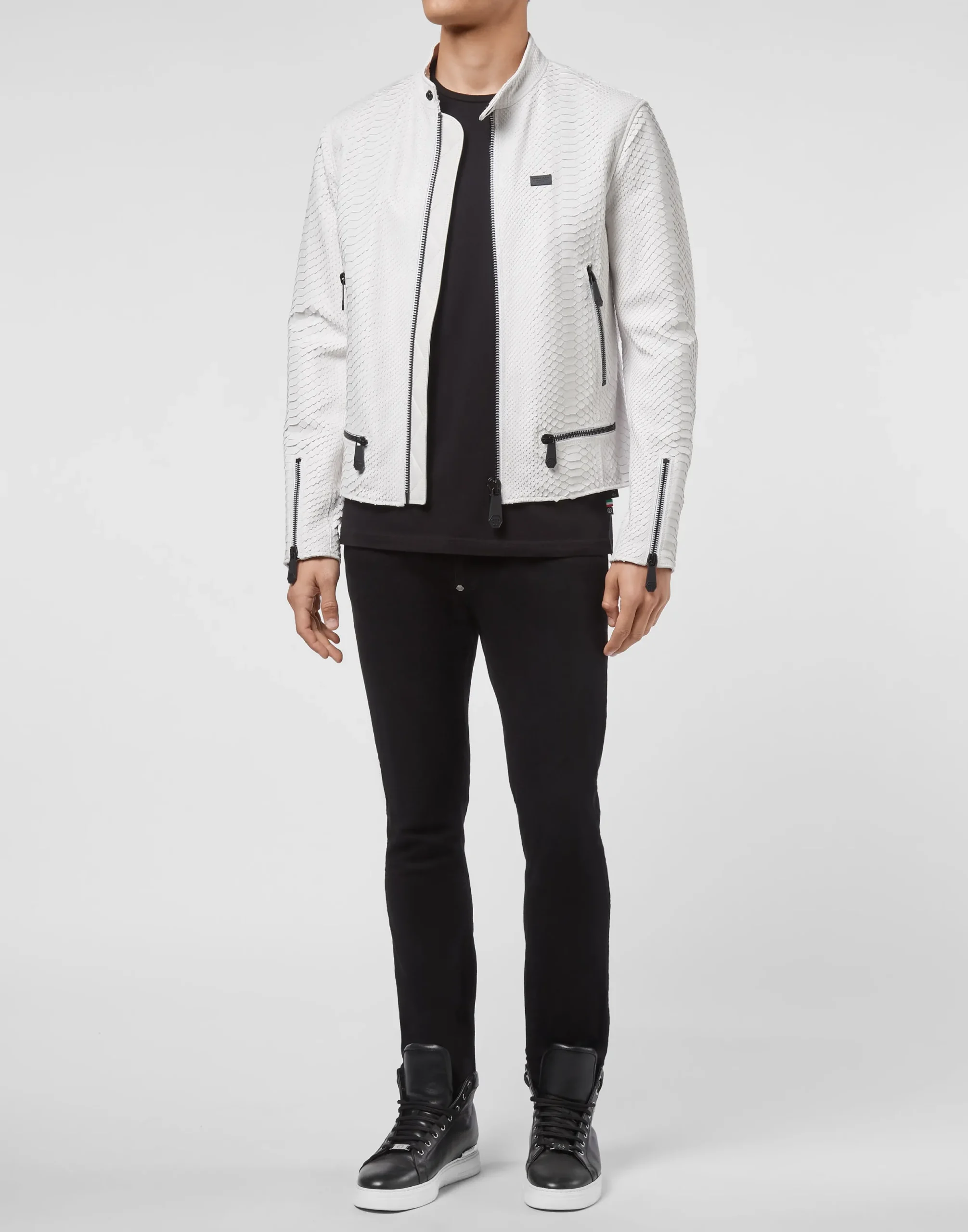 PHILIPP PLEIN Leather Jacket Luxury>Uomo Giacche Di Pelle|Giacche E Cappotti