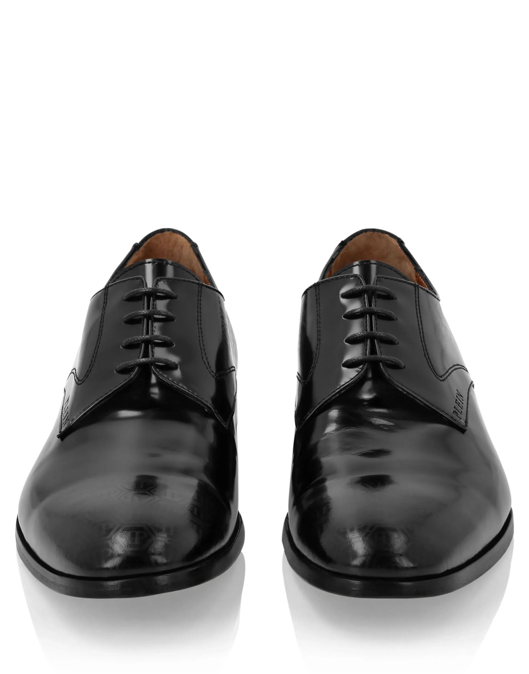 PHILIPP PLEIN Leather Lace Up Shoes Monogram>Uomo Scarpe Classiche