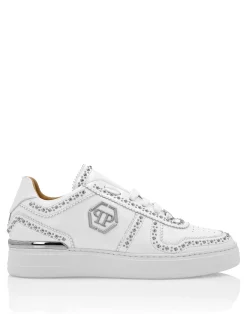 PHILIPP PLEIN Leather Lo- Top Sneakers>Uomo Low Top Sneakers
