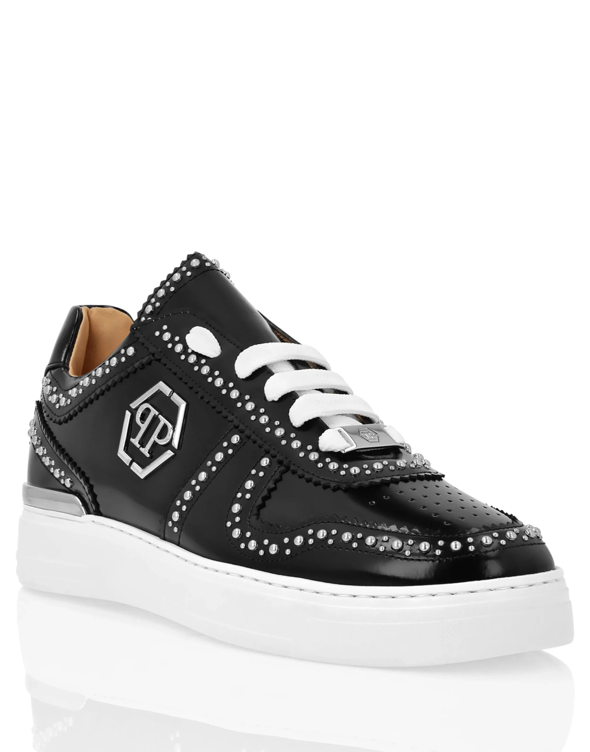 PHILIPP PLEIN Leather Lo- Top Sneakers>Uomo Low Top Sneakers