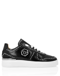 PHILIPP PLEIN Leather Lo- Top Sneakers>Uomo Low Top Sneakers