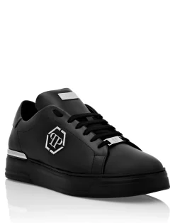 PHILIPP PLEIN Leather Lo-Top Sneaker Hexagon>Uomo Low Top Sneakers