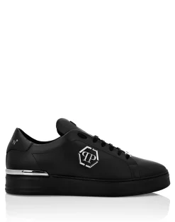 PHILIPP PLEIN Leather Lo-Top Sneaker Hexagon>Uomo Low Top Sneakers