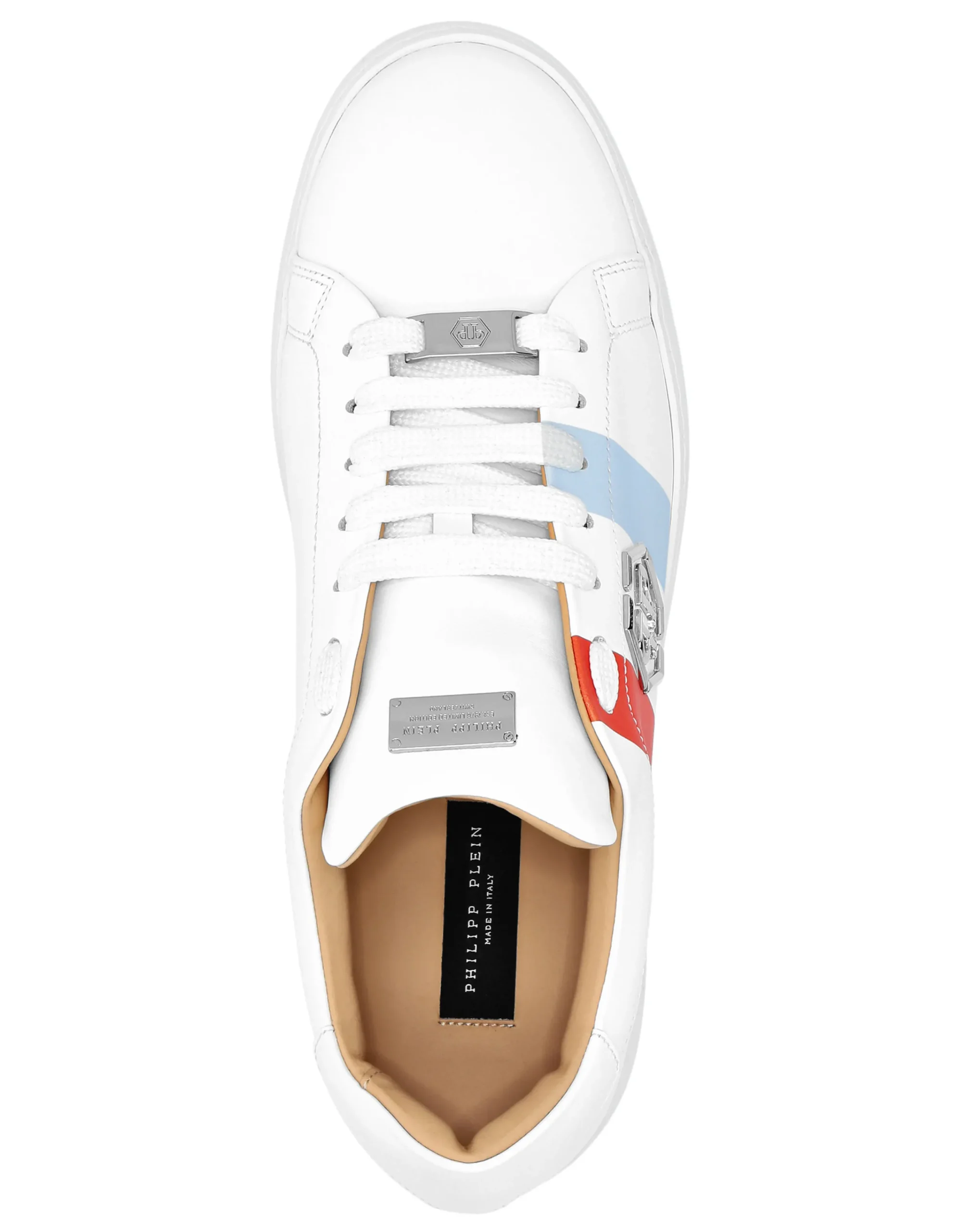 PHILIPP PLEIN Leather Lo-Top Sneakers Hexagon>Uomo Low Top Sneakers