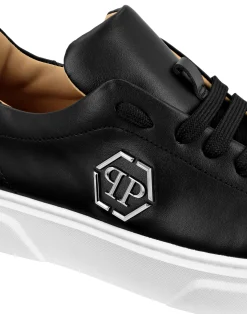 PHILIPP PLEIN LEATHER LO-TOP SNEAKERS THE PLEIN ORIGINAL><noscript><img data-lazyloaded=