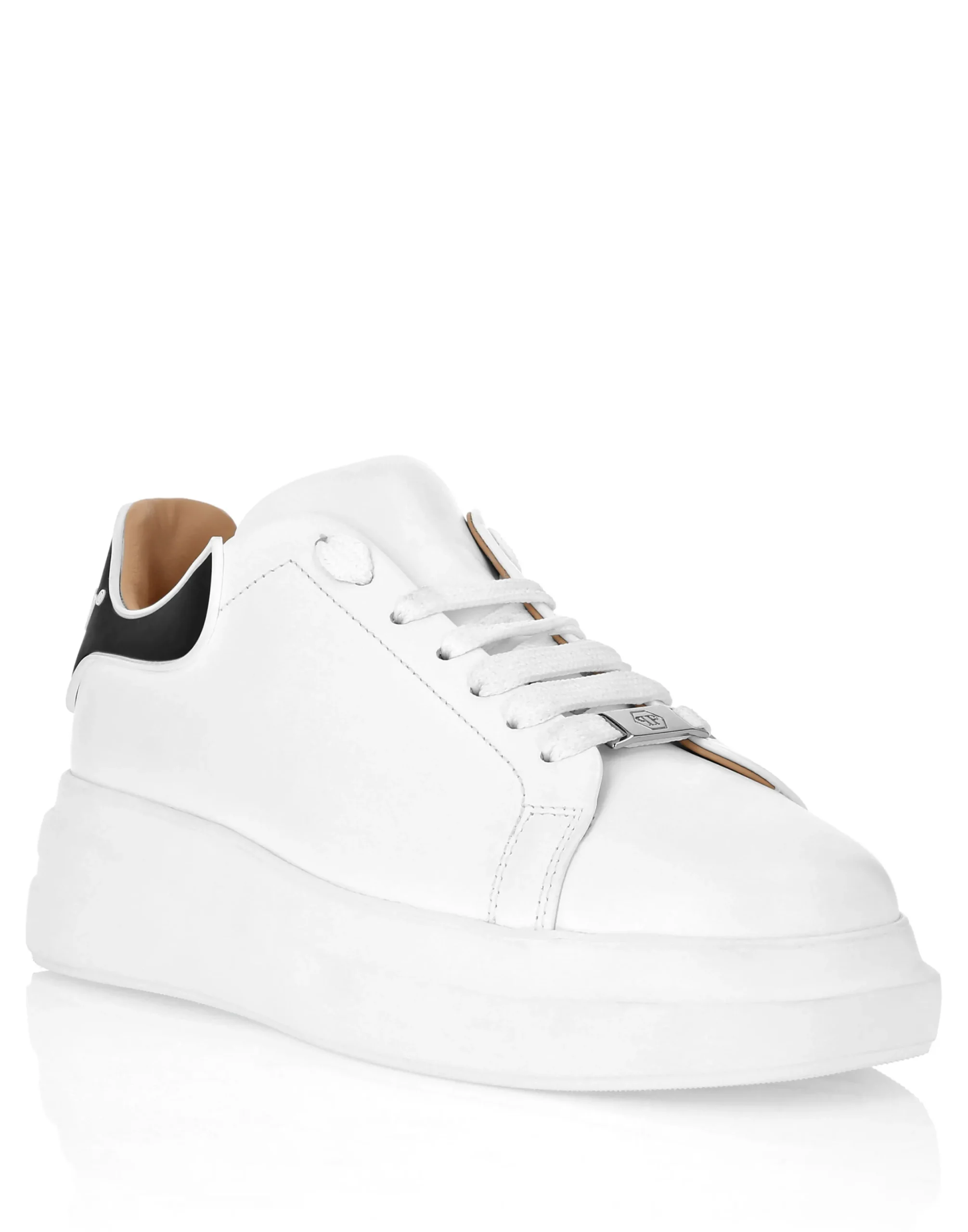 PHILIPP PLEIN Leather Low-Top Sneakers Megastar>Uomo Low Top Sneakers|Sneakers