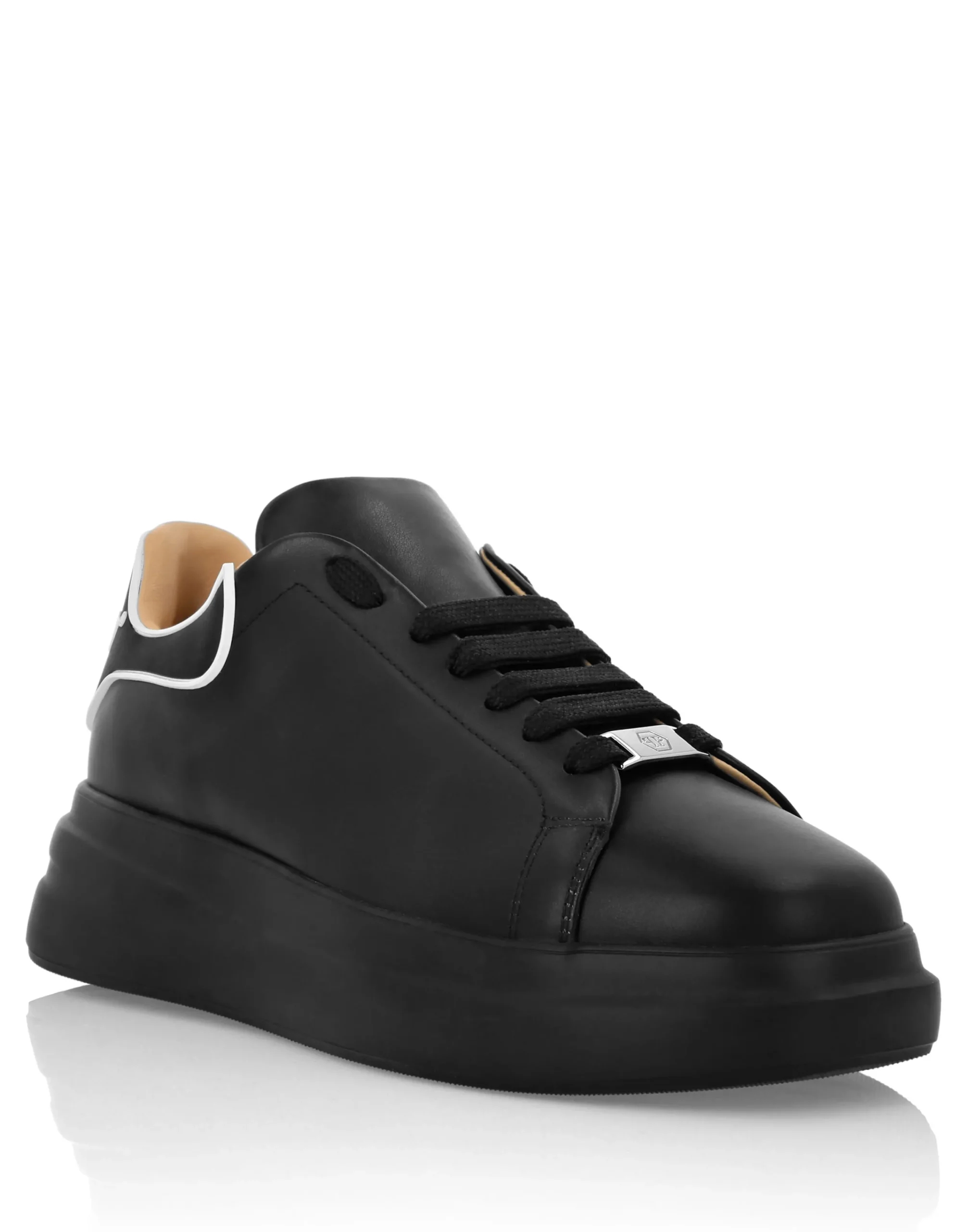 PHILIPP PLEIN Leather Low-Top Sneakers Megastar>Uomo Low Top Sneakers|Sneakers