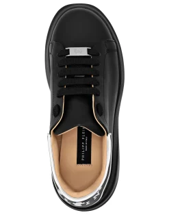 PHILIPP PLEIN Leather Low-Top Sneakers Megastar><noscript><img data-lazyloaded=