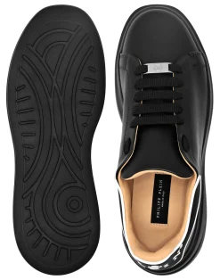 PHILIPP PLEIN Leather Low-Top Sneakers Megastar><noscript><img data-lazyloaded=