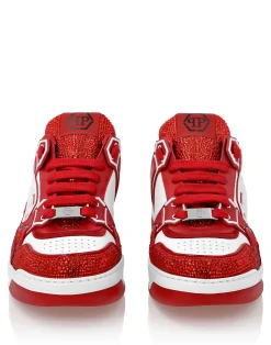 PHILIPP PLEIN Leather Low-Top SneakersMoon Walker>Uomo Low Top Sneakers