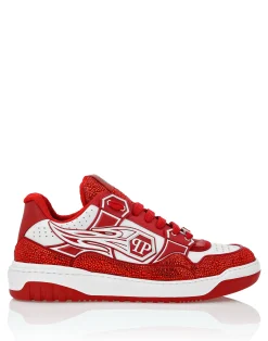 PHILIPP PLEIN Leather Low-Top SneakersMoon Walker><noscript><img data-lazyloaded=