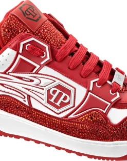PHILIPP PLEIN Leather Low-Top SneakersMoon Walker><noscript><img data-lazyloaded=