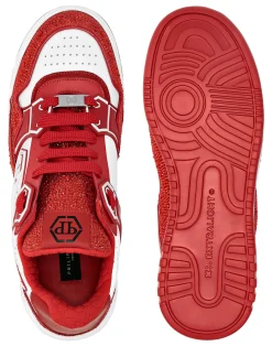 PHILIPP PLEIN Leather Low-Top SneakersMoon Walker><noscript><img data-lazyloaded=