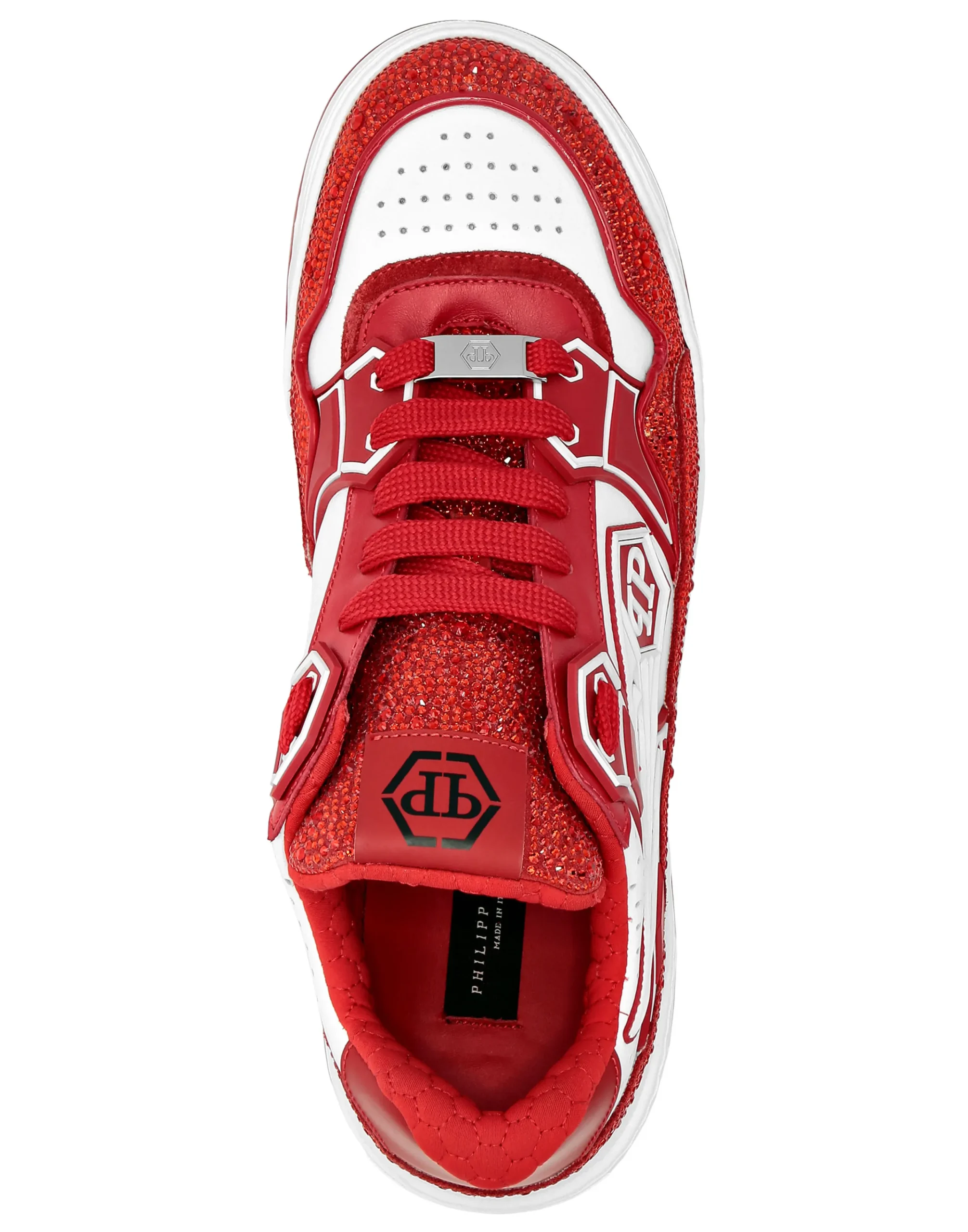 PHILIPP PLEIN Leather Low-Top SneakersMoon Walker>Uomo Low Top Sneakers