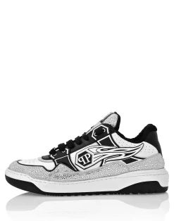 PHILIPP PLEIN Leather Low-Top SneakersMoon Walker><noscript><img data-lazyloaded=