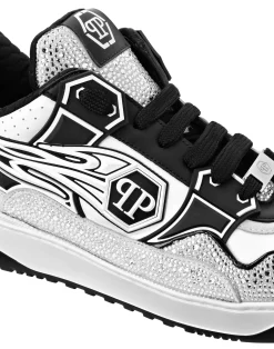 PHILIPP PLEIN Leather Low-Top SneakersMoon Walker><noscript><img data-lazyloaded=