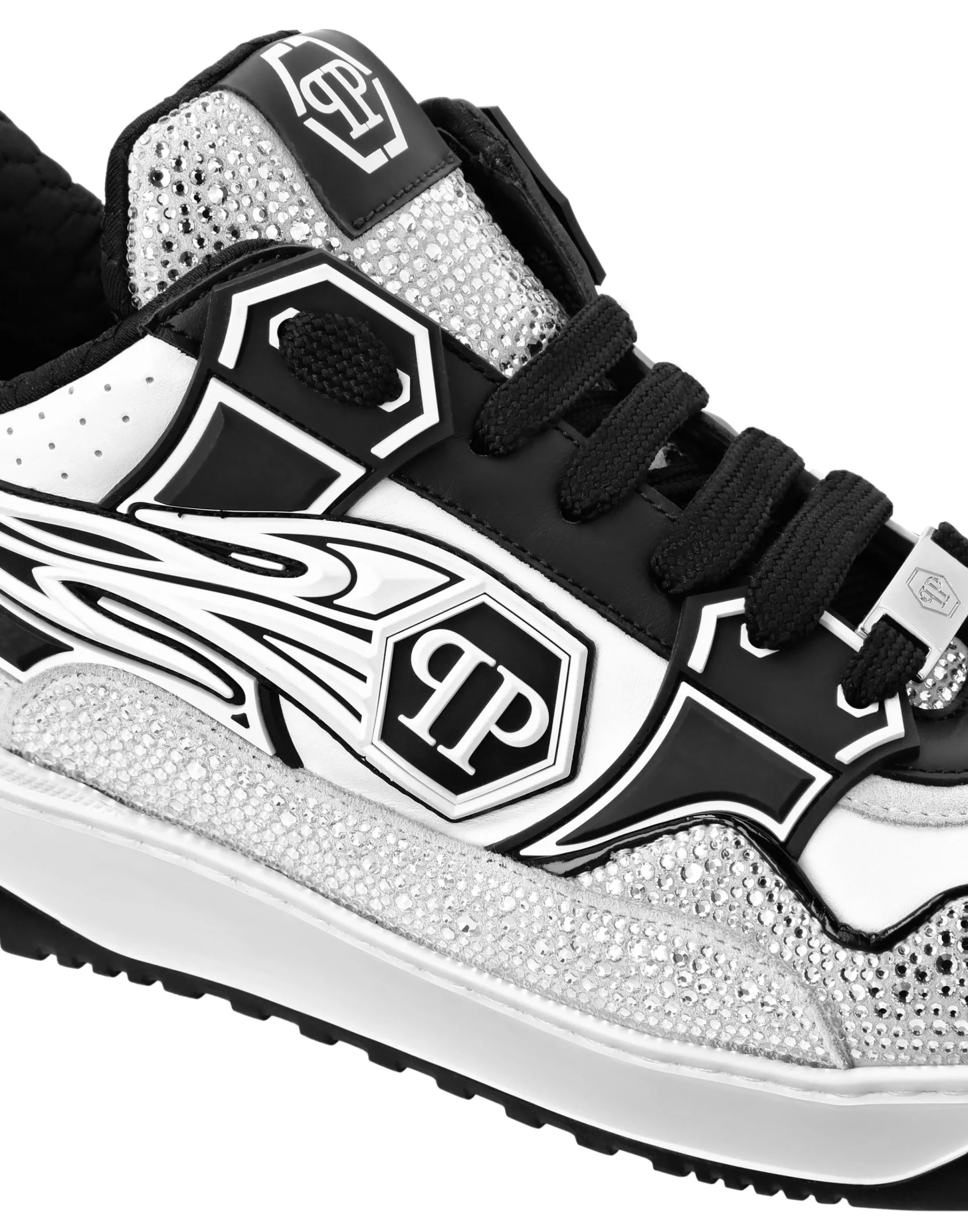 PHILIPP PLEIN Leather Low-Top SneakersMoon Walker>Uomo Low Top Sneakers