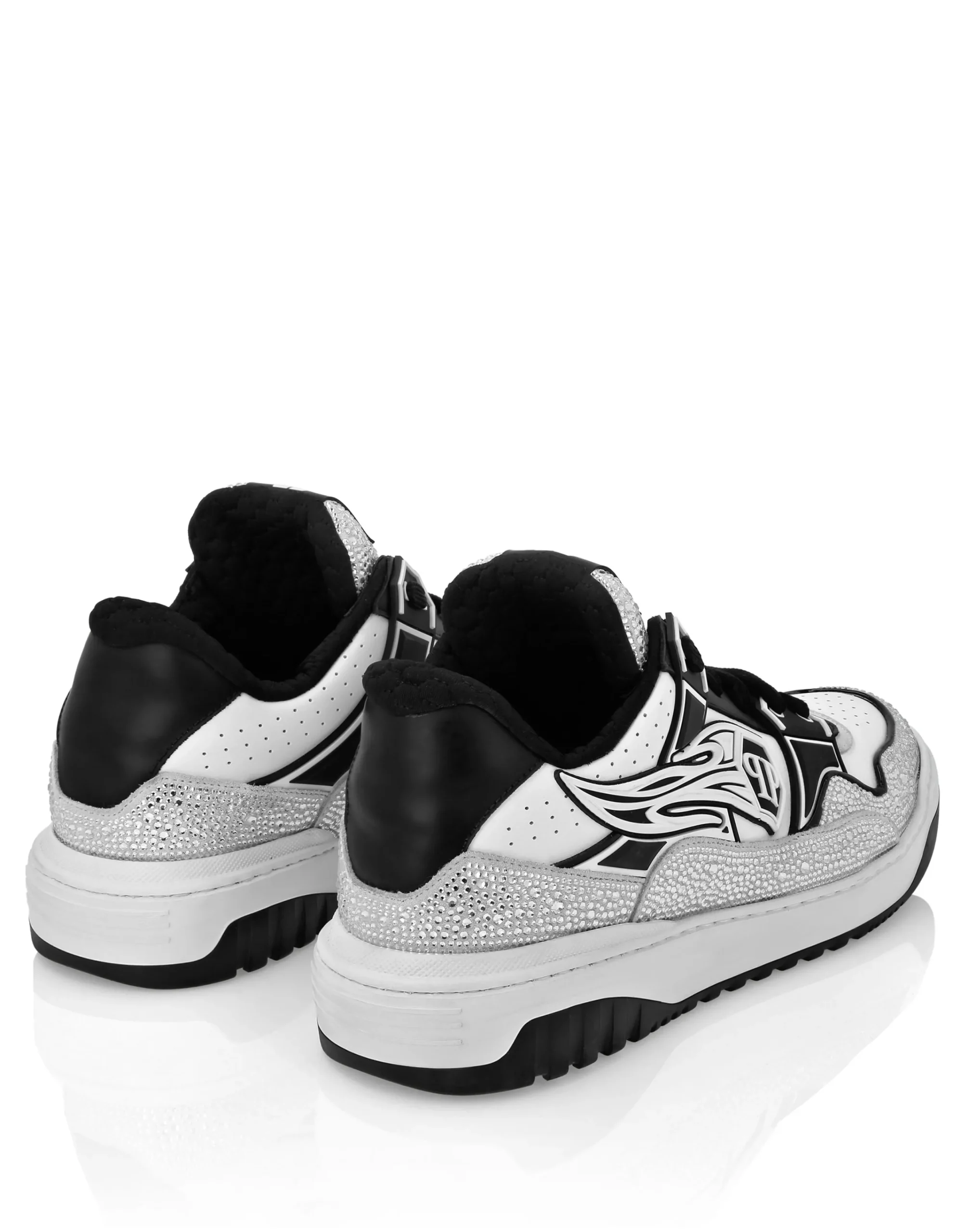 PHILIPP PLEIN Leather Low-Top SneakersMoon Walker>Uomo Low Top Sneakers