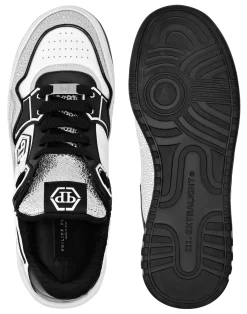 PHILIPP PLEIN Leather Low-Top SneakersMoon Walker><noscript><img data-lazyloaded=