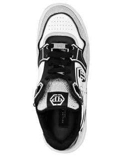 PHILIPP PLEIN Leather Low-Top SneakersMoon Walker><noscript><img data-lazyloaded=