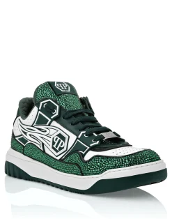 PHILIPP PLEIN Leather Low-Top SneakersMoon Walker>Uomo Low Top Sneakers