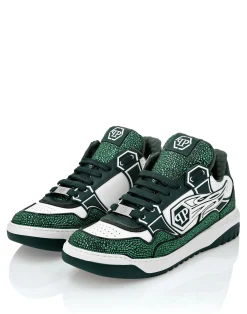 PHILIPP PLEIN Leather Low-Top SneakersMoon Walker><noscript><img data-lazyloaded=