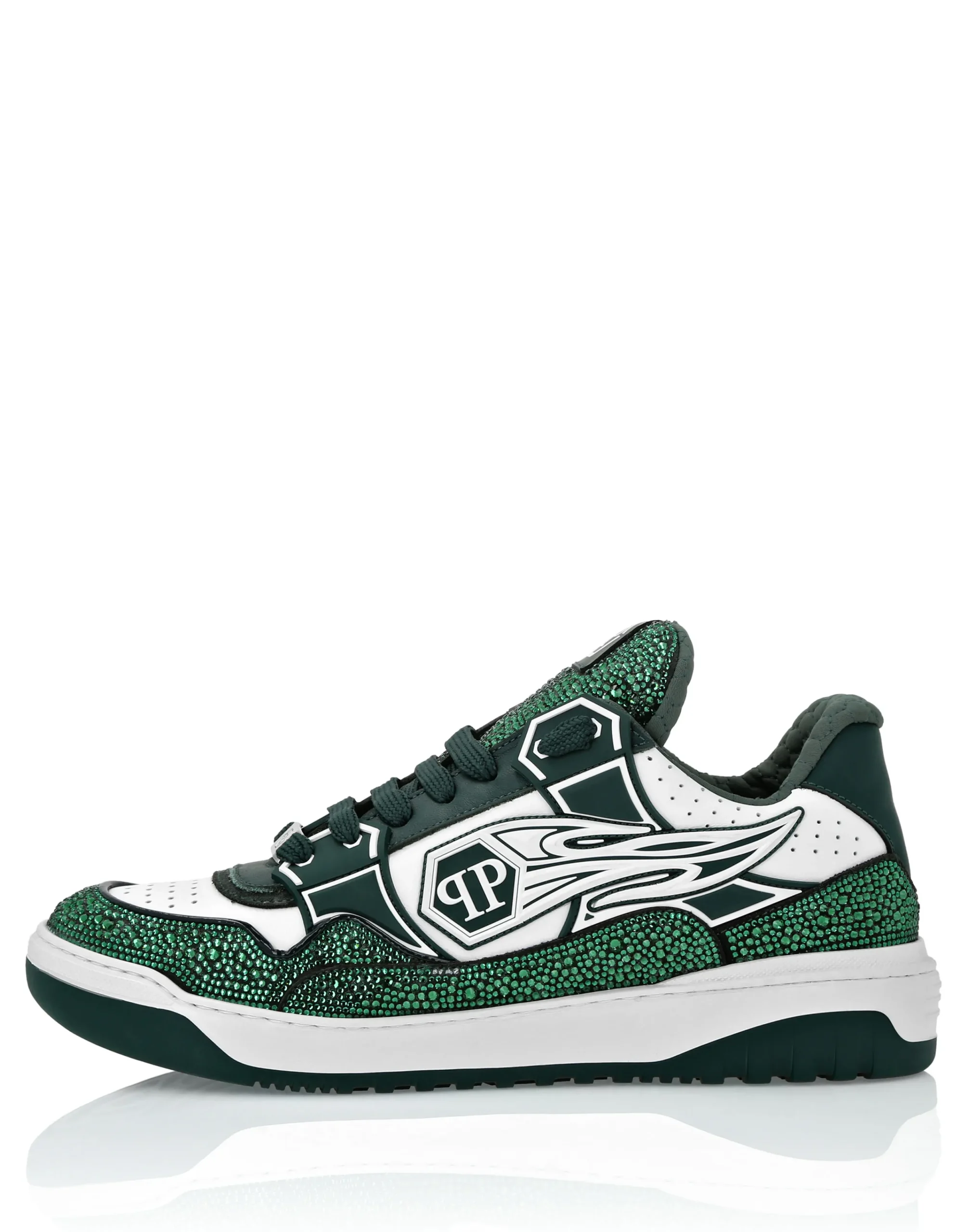 PHILIPP PLEIN Leather Low-Top SneakersMoon Walker>Uomo Low Top Sneakers